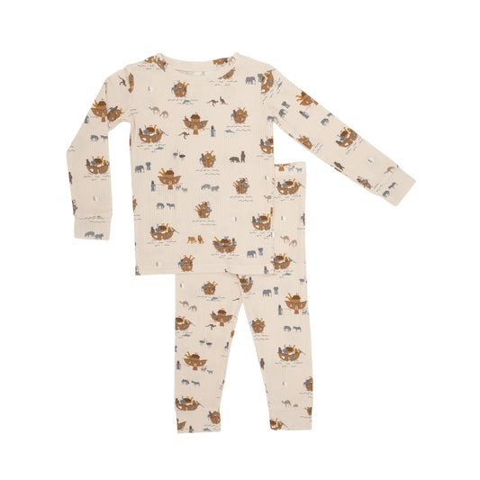 Ribbed Two-Piece Bamboo Pajama Set | Noah's Ark