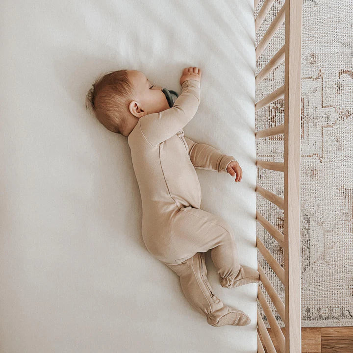 Oatmeal Footed Sleeper | 2-Way Zipper
