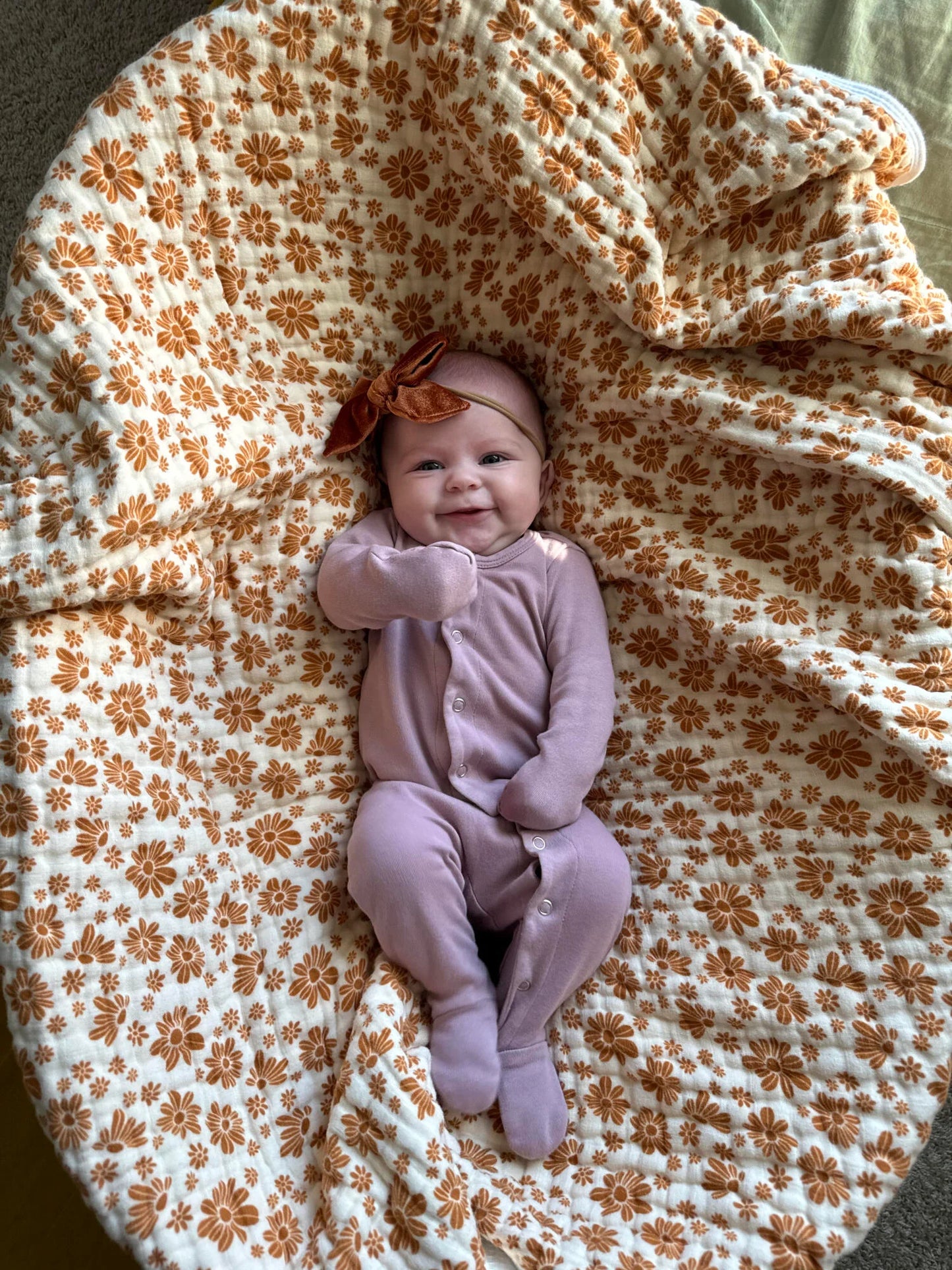 Lavender Footed Sleeper | Snap Buttons