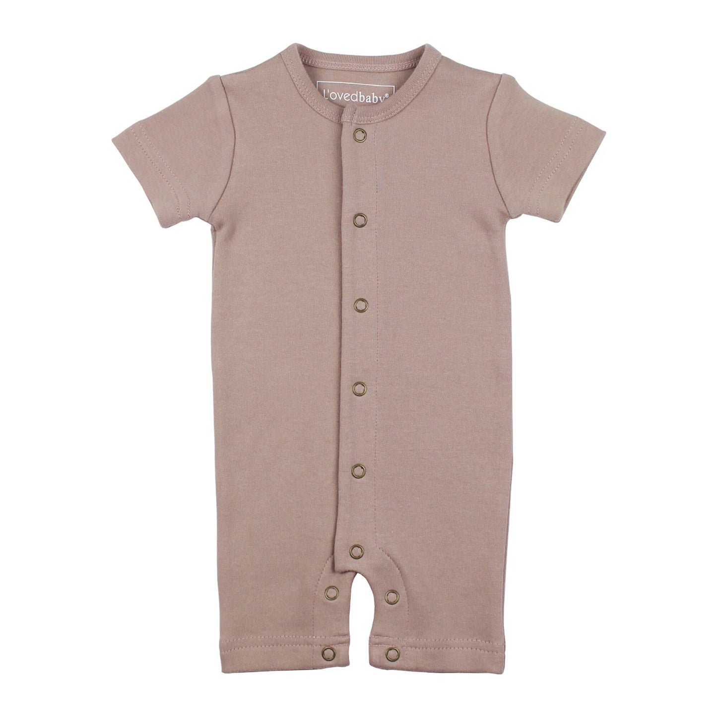 Organic Short-Sleeve Romper | Pink