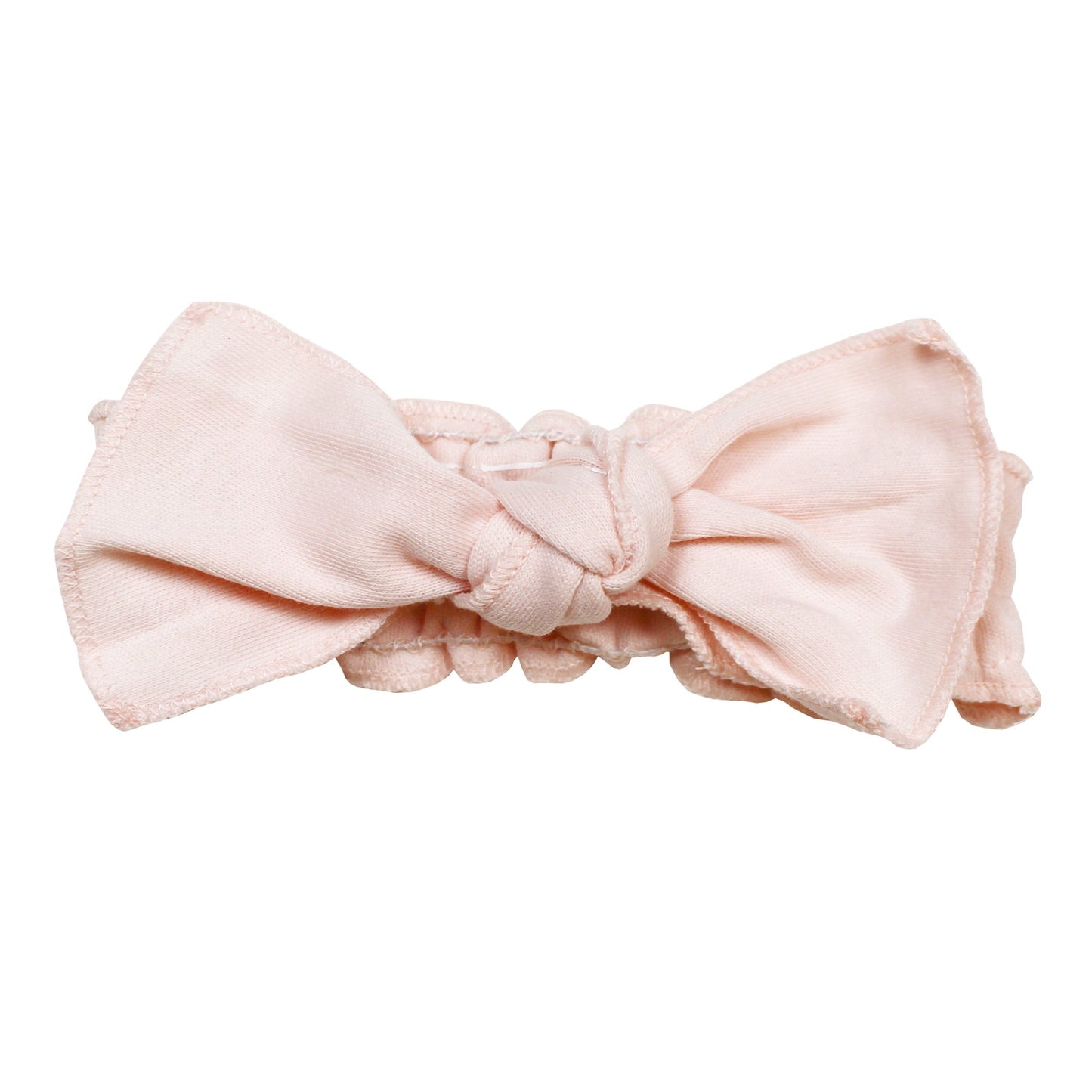 Organic Smocked Tie Headband | Blush