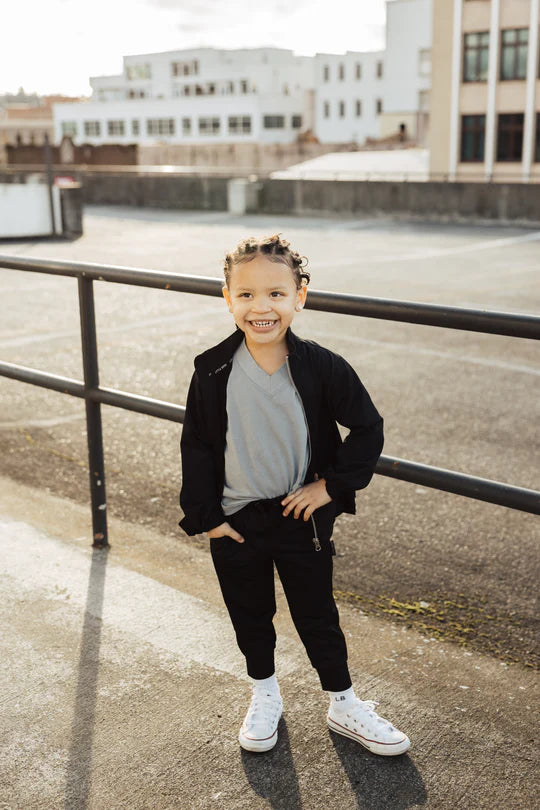 Oversized V-Neck Tee | Storm