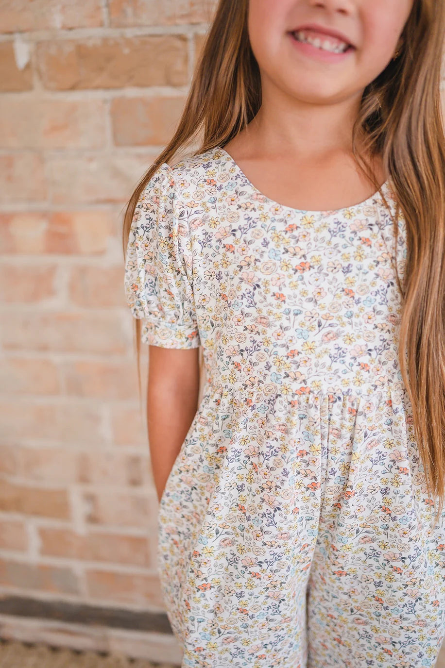 Wide Leg Romper | Dreamy Meadows