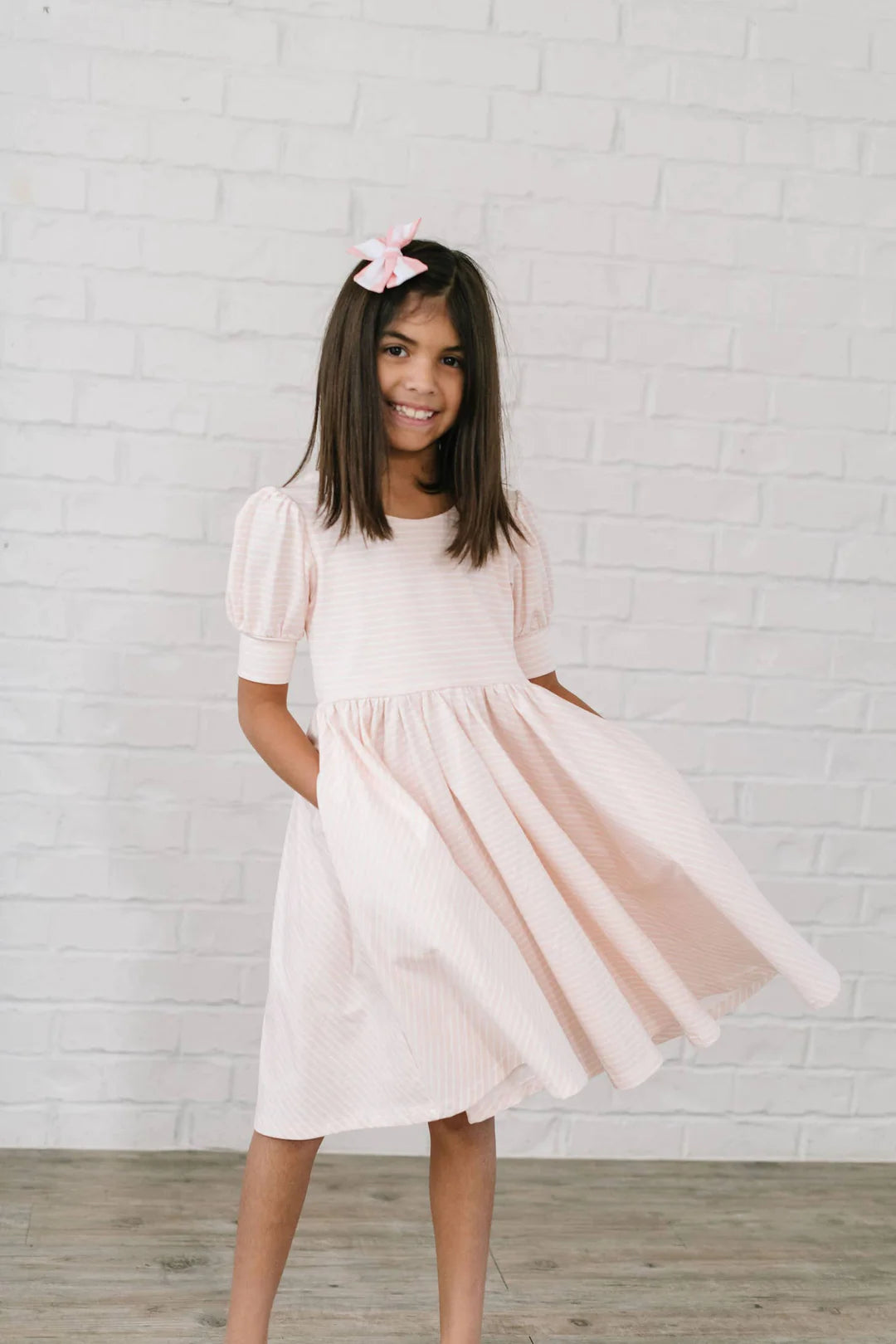 Puff Dress | Candy Stripe