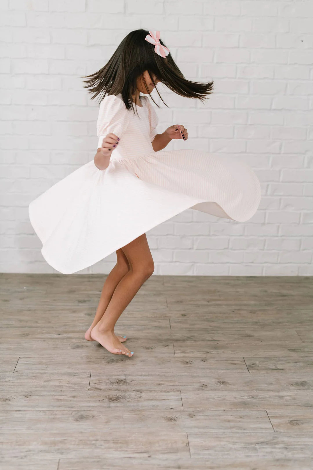 Puff Dress | Candy Stripe