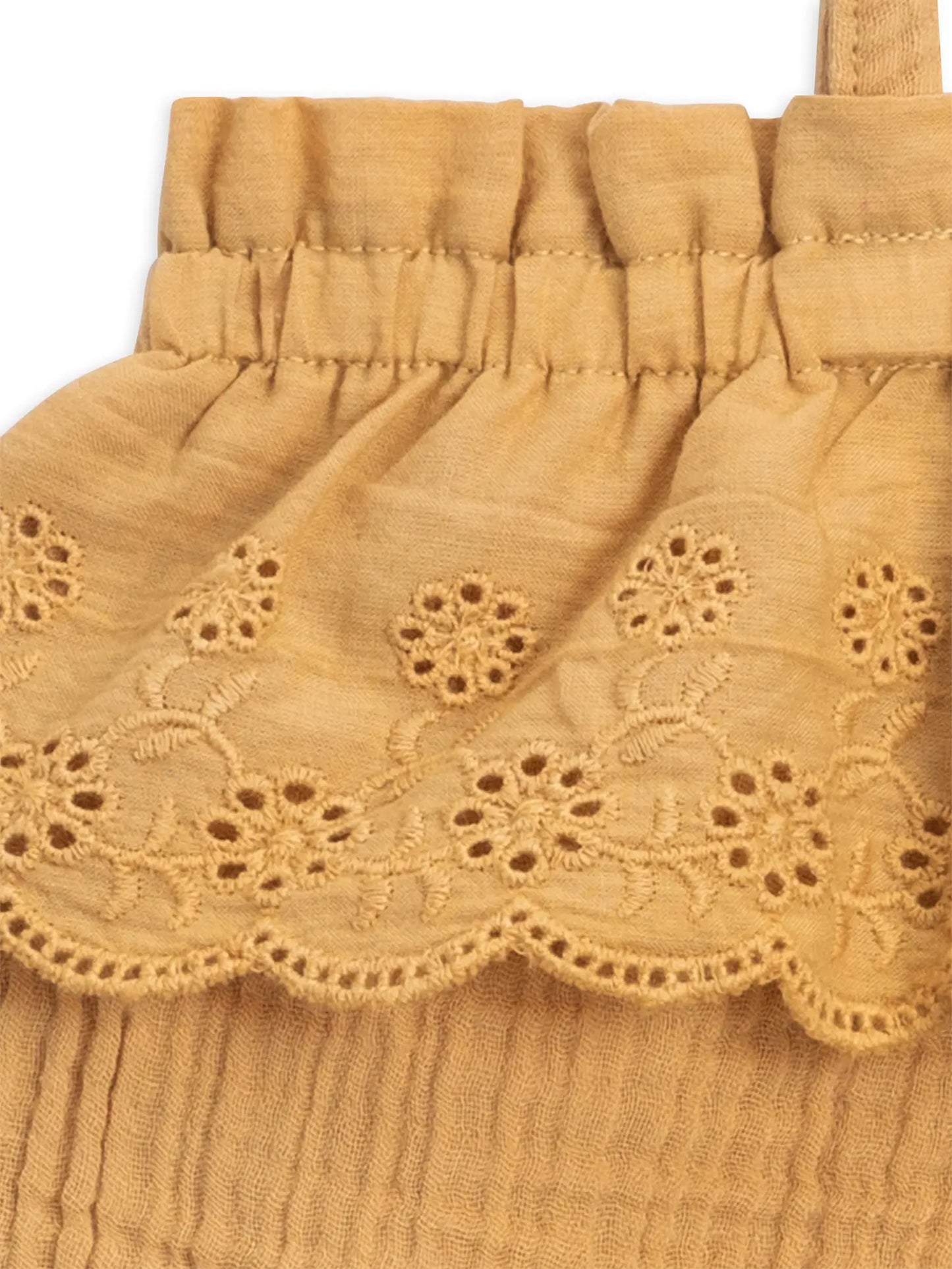 Zuri Muslin Eyelet Tank Set | Honey