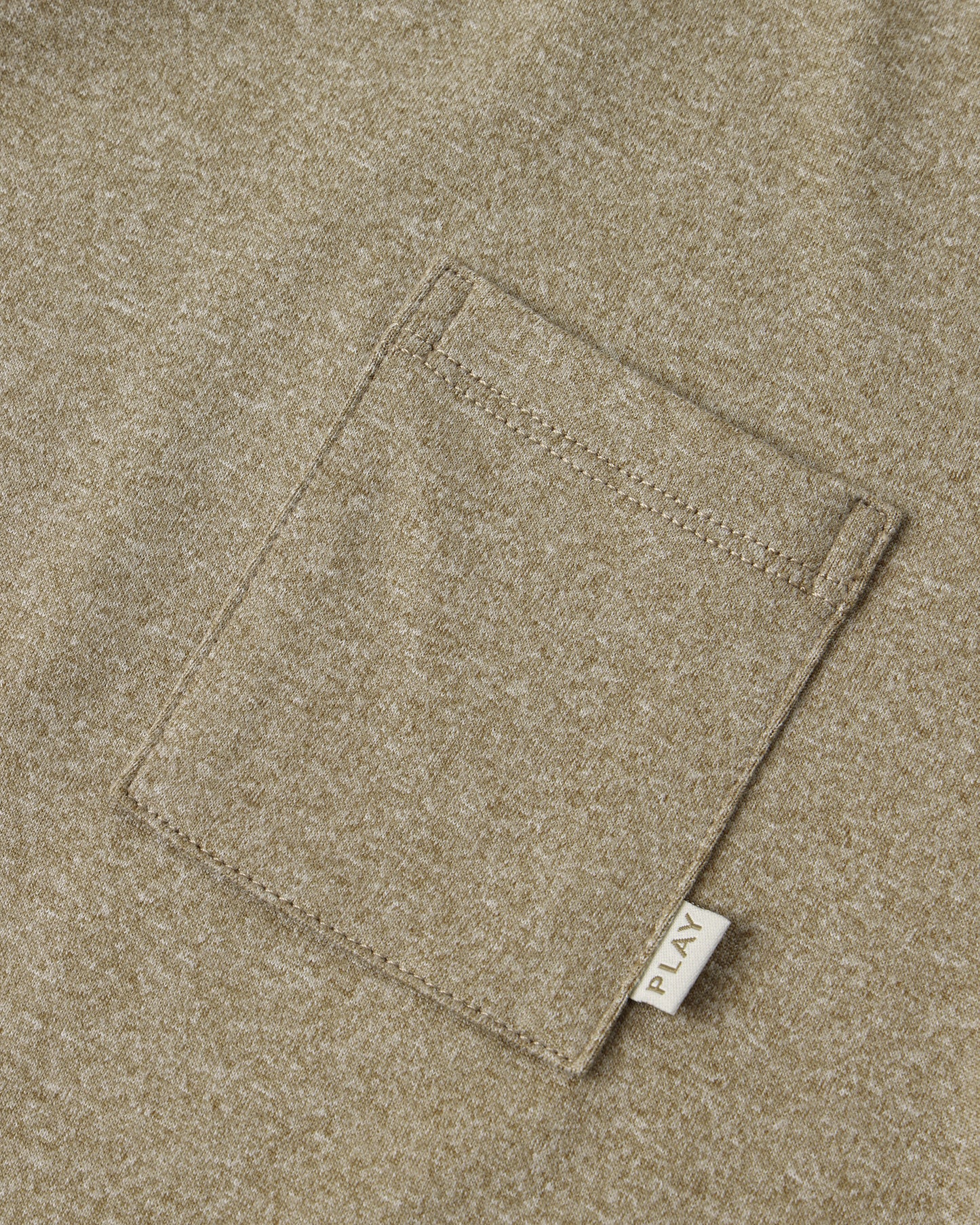 Long Sleeve Pocket Tee | Heathered Olive
