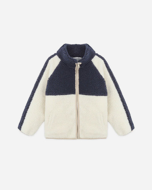 Sherpa Trails Jacket || Navy Color Block