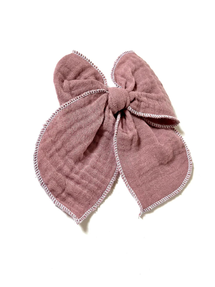 Purple Gauze Fable Bow | Clip