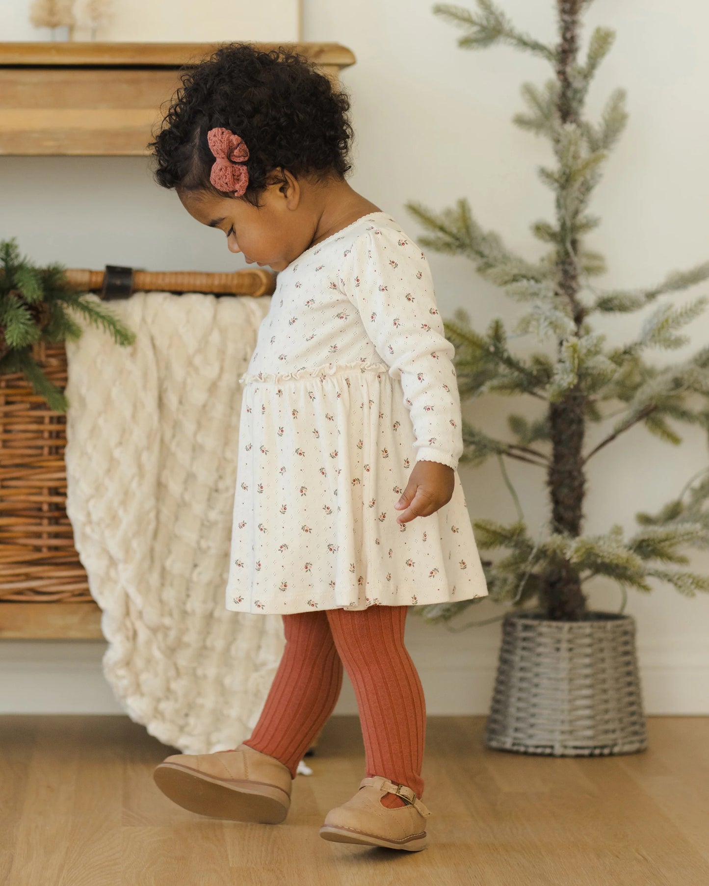 Beach Balls Layla Dress & Cranberry Crochet Bow