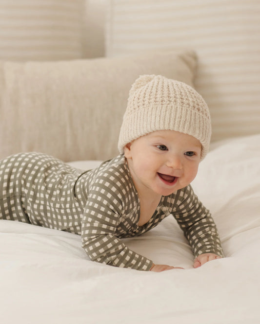 Bamboo Zip Footie || Forest Check