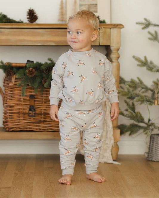 Relaxed Fleece Sweatpant || Reindeer