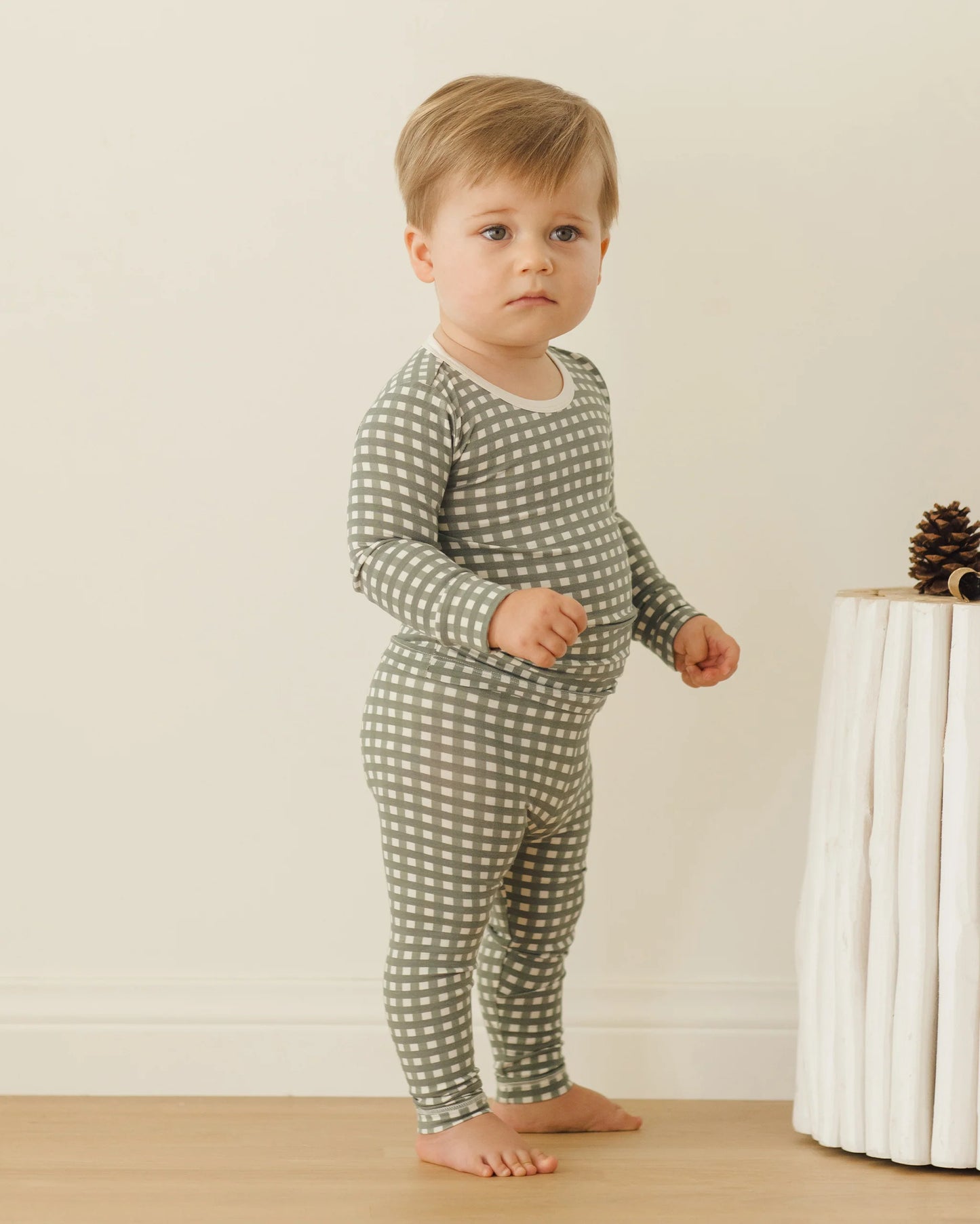 Bamboo Pajama Set || Forest Check
