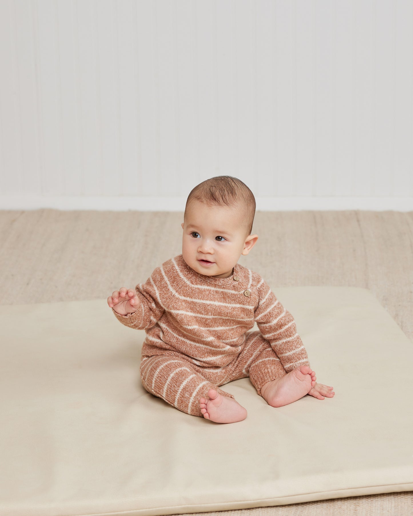 Ace Knit Sweater | Cinnamon Stripe