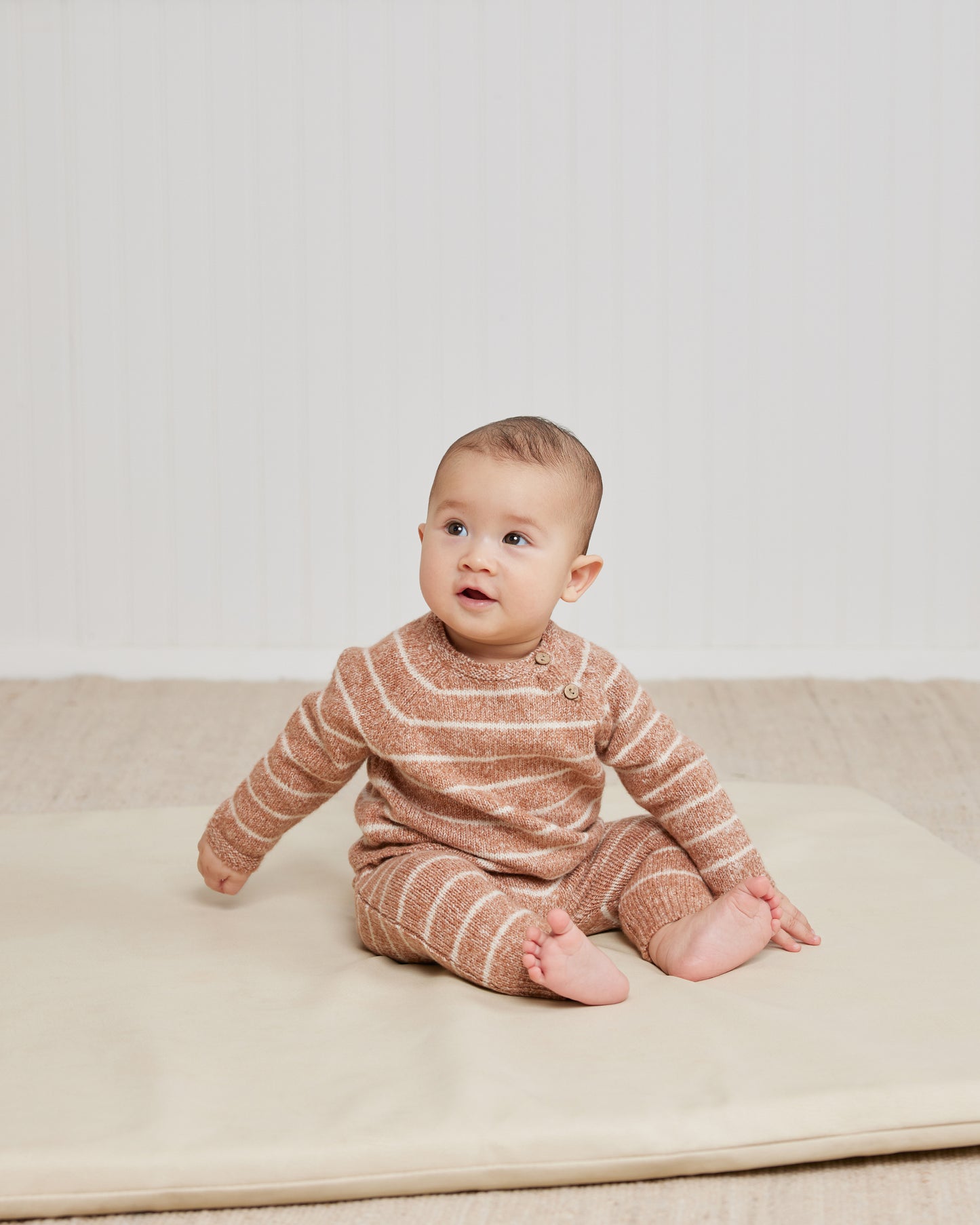 Ace Knit Sweater | Cinnamon Stripe