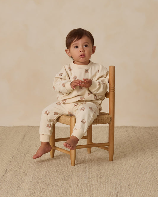 Relaxed Sweatshirt || Brown Bear