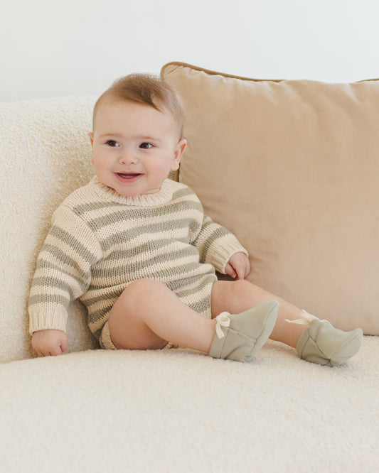 Rex Romper || Fern Stripe