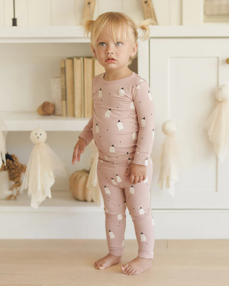 Bamboo Pajama Set | Pink Ghosts
