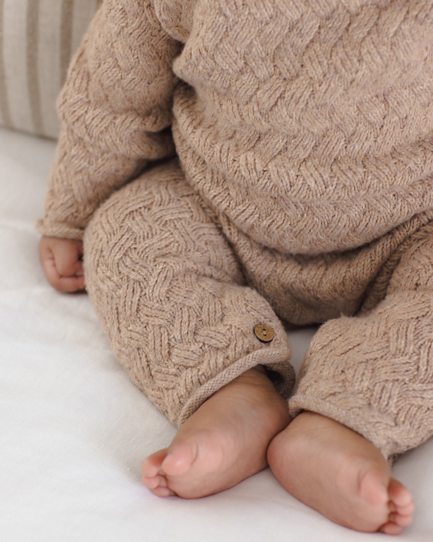 Knit Pant || Heathered Almond