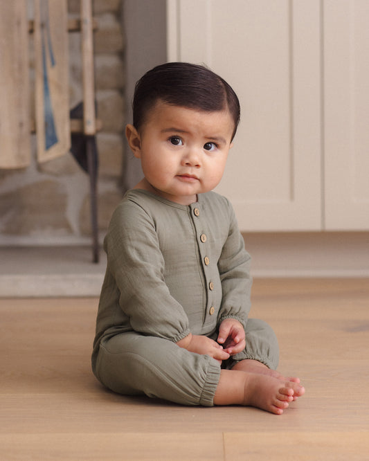 Woven Jumpsuit | Spruce