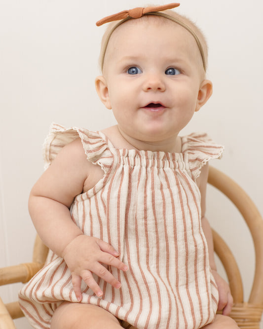Bonnie Romper || Vintage Stripe