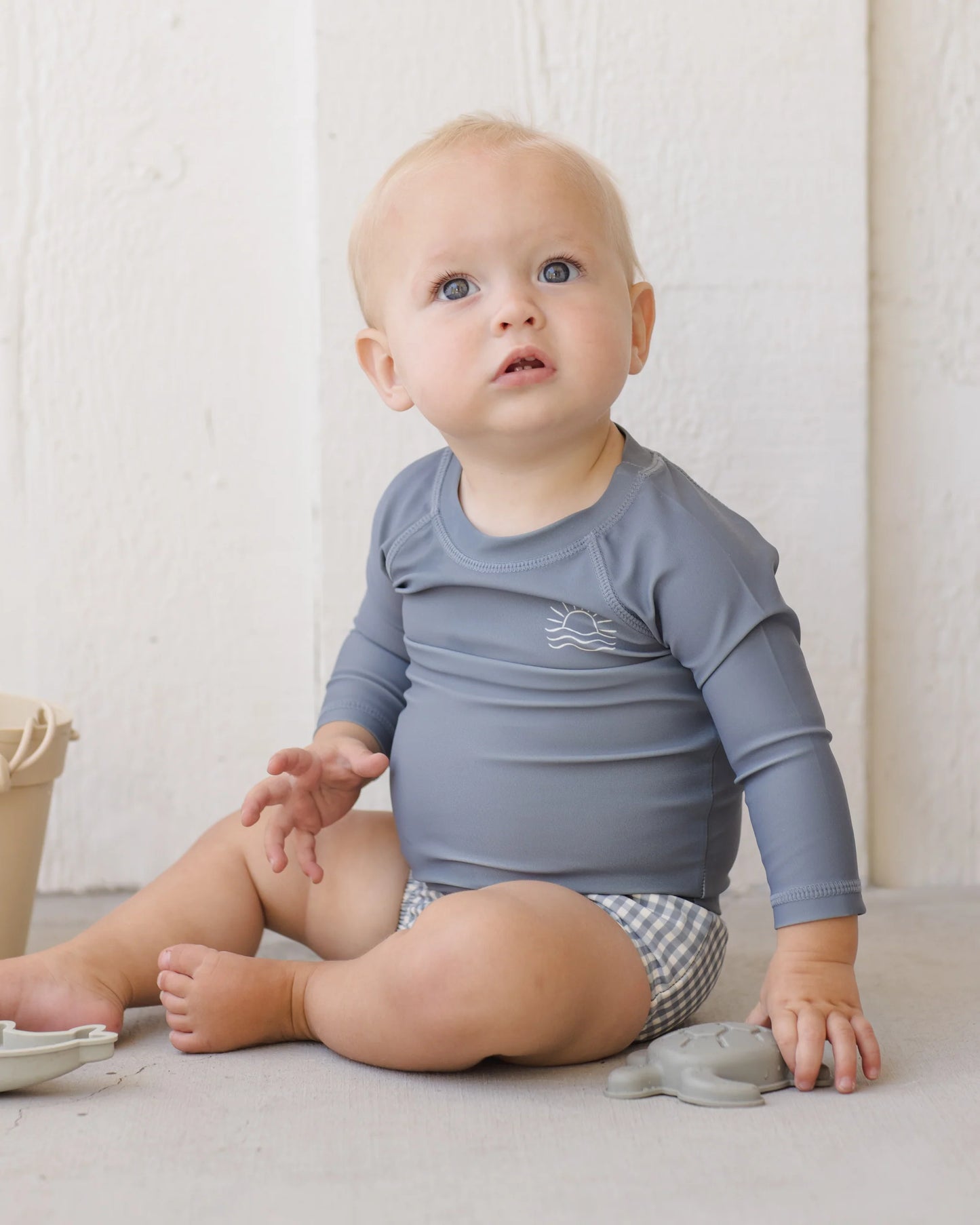 Swim Diaper || Ocean Gingham