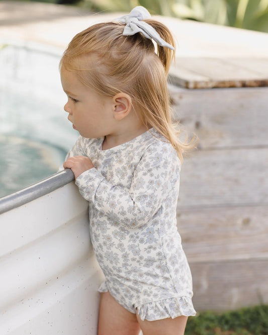 Olivia Rashguard One-Piece | Blue Floral