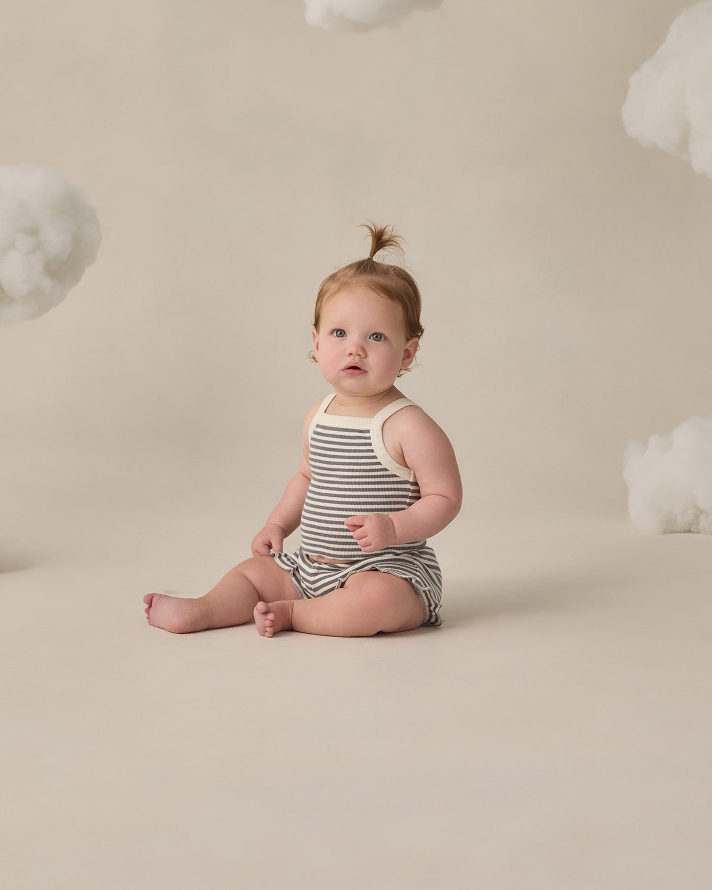 Evie Tank + Shortie Set || Ocean Stripe