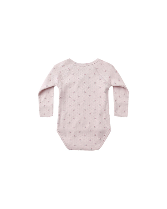 Side Snap Bodysuit || Lilac Ditsy