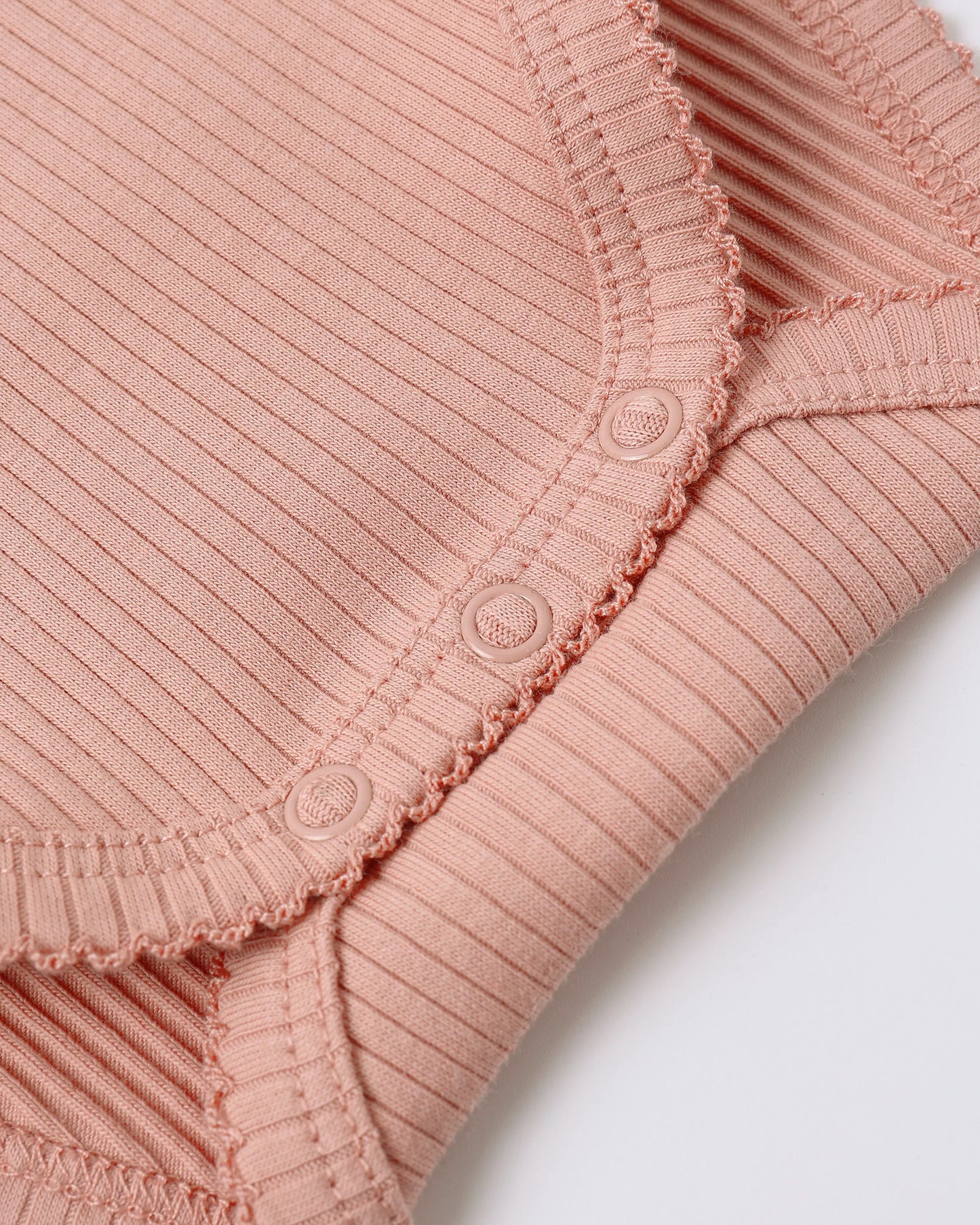 Side Snap Bodysuit || Pink