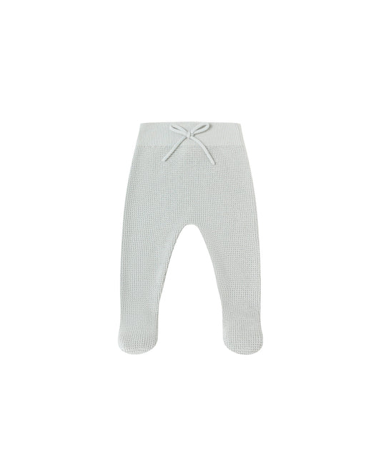 Footed Knit Pant || Ice Blue