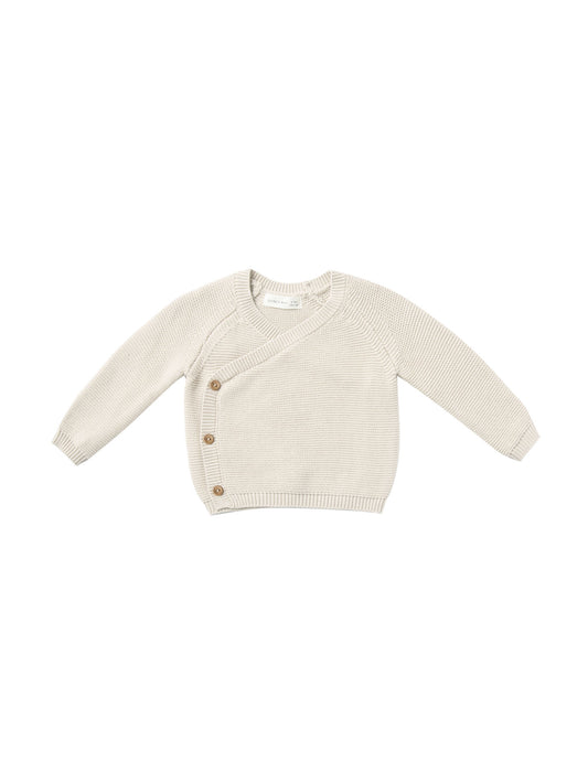 Knit Wrap Top | Natural