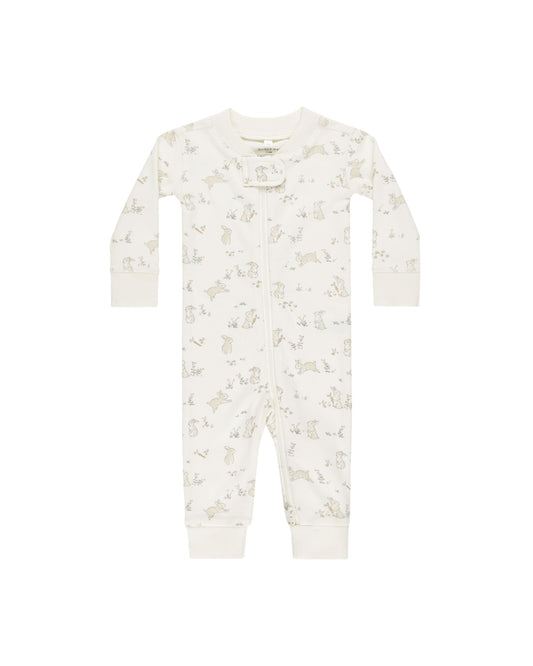 Zip Longsleeve Sleeper || Bunnies