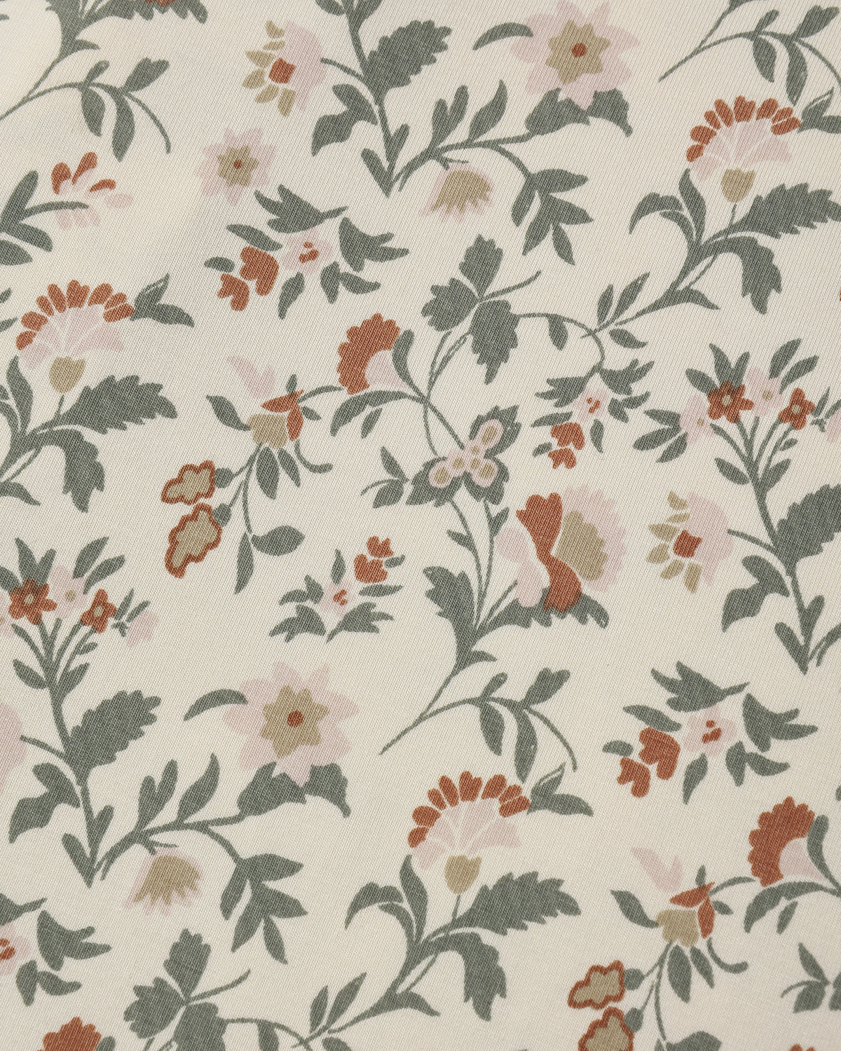 Bamboo Zip Footie | Holiday Floral