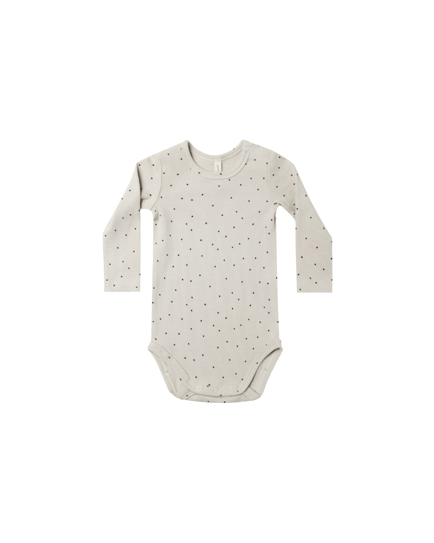 Ribbed Long Sleeve Bodysuit | Mini Dots