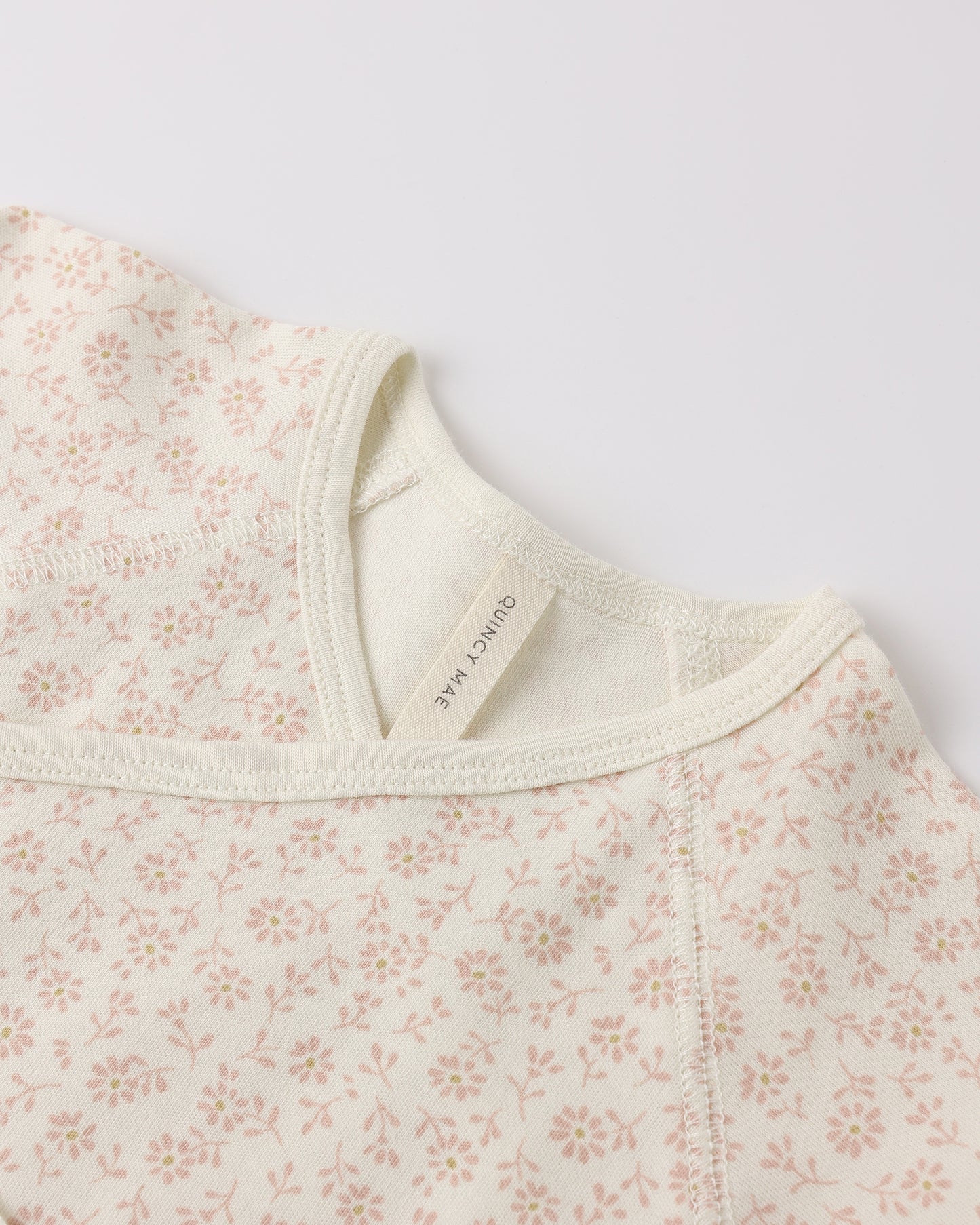 Wrap Top + Footed Pant Set || Ditsy