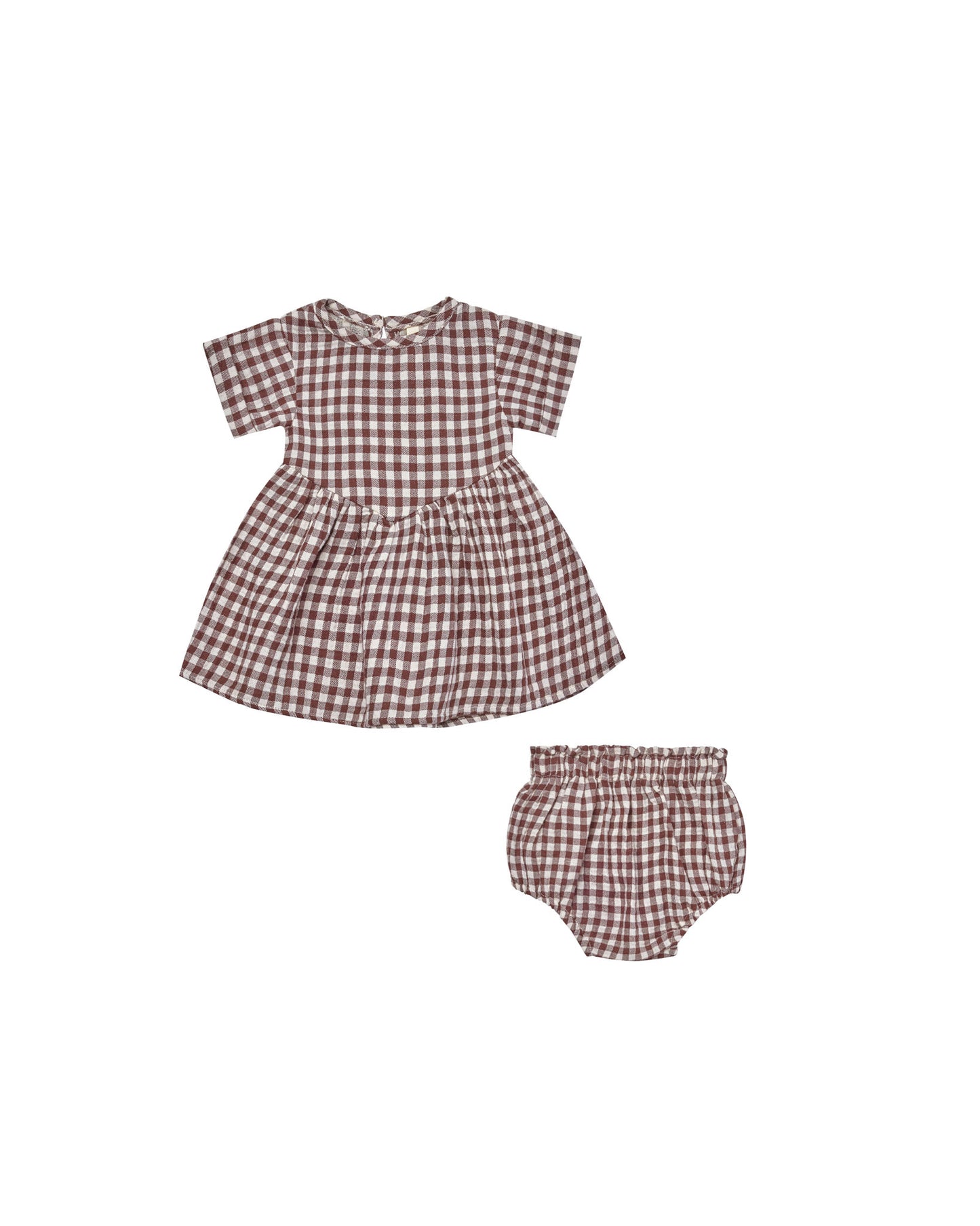 Brielle Dress | Plum Gingham