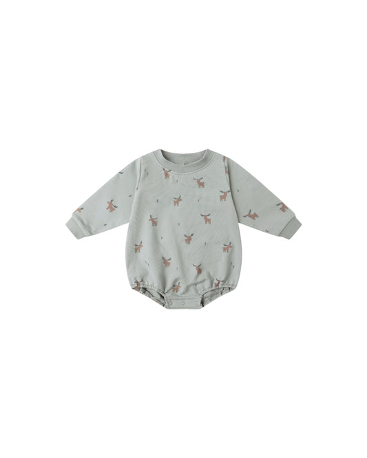Crewneck Bubble Romper || Moose