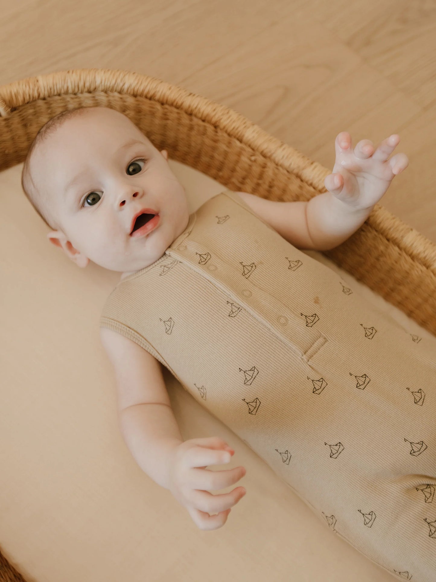 Ribbed Henley Romper | Boats