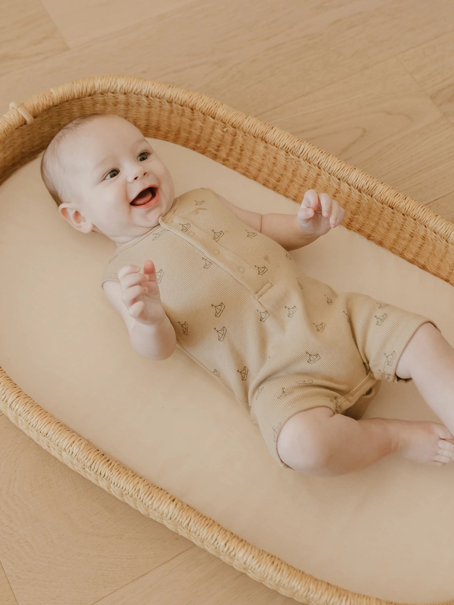 Ribbed Henley Romper | Boats