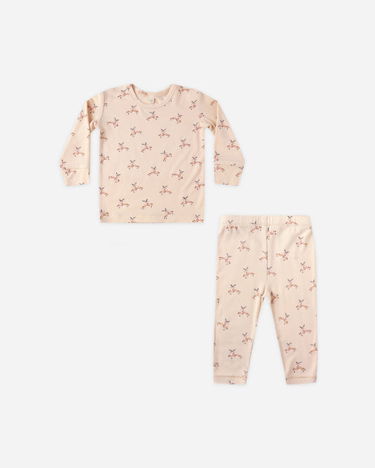 Bamboo Pajama Set || Reindeer
