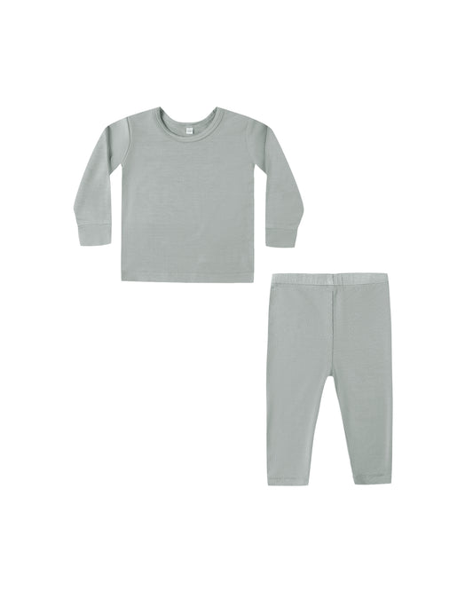 Bamboo Pajama Set || Steel Blue