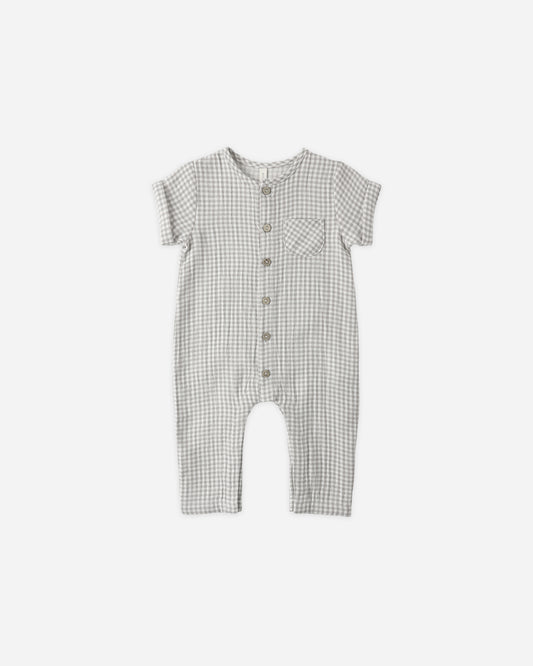 Charlie Jumpsuit || Sage Gingham