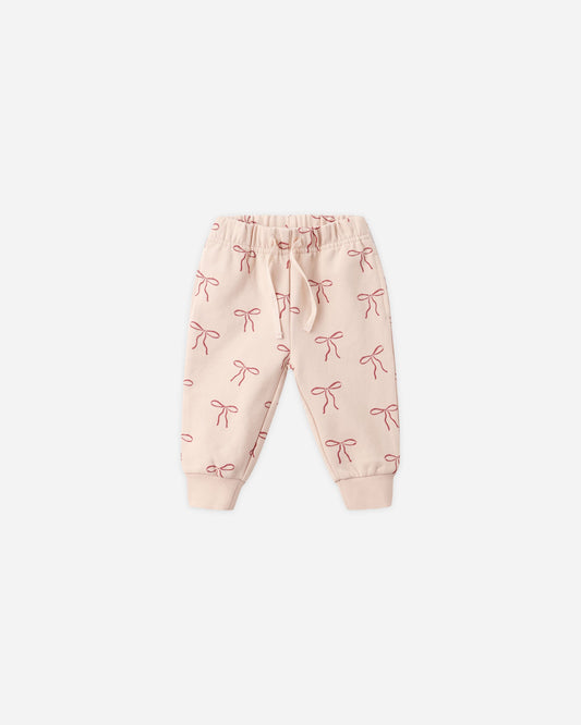 Relaxed Fleece Sweatpant || Red Bows