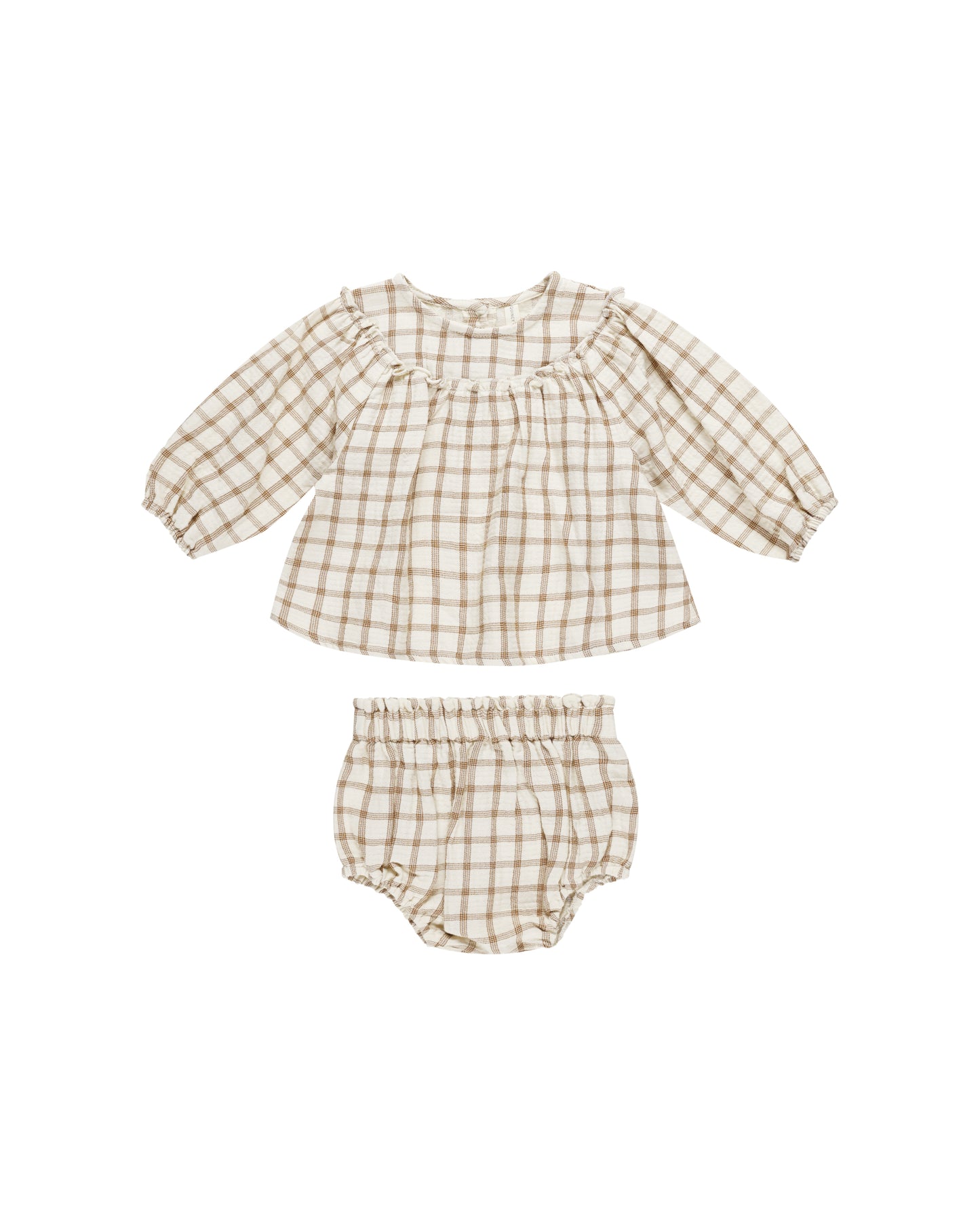Mia Top + Bloomer Set | Cinnamon Plaid