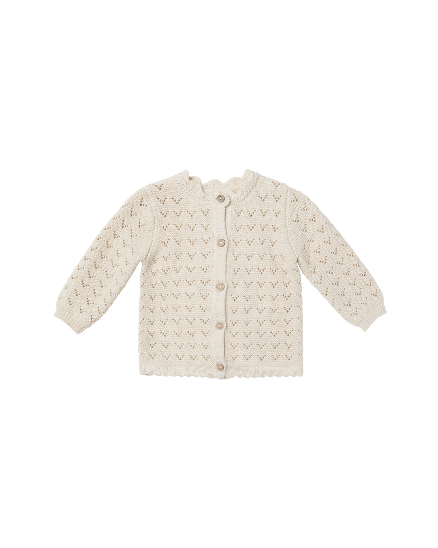 Scalloped Cardigan | Natural