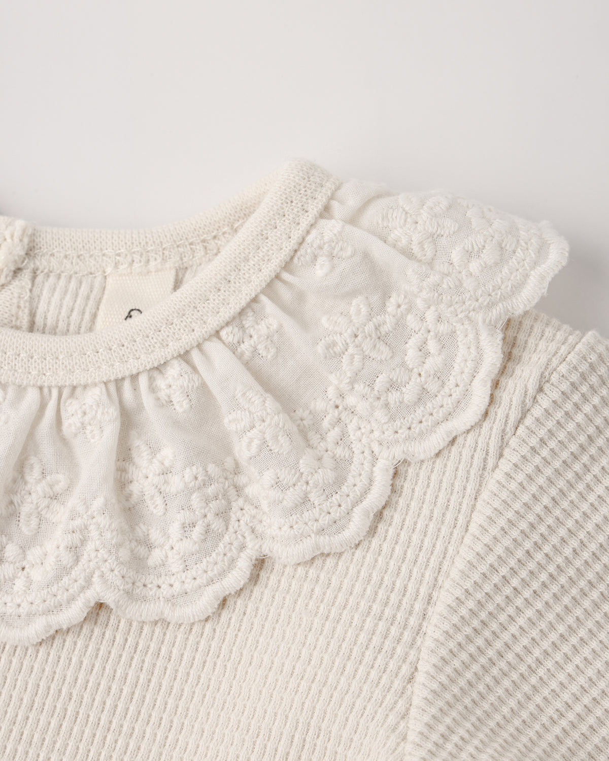 Ruffle Collar Bodysuit | Natural
