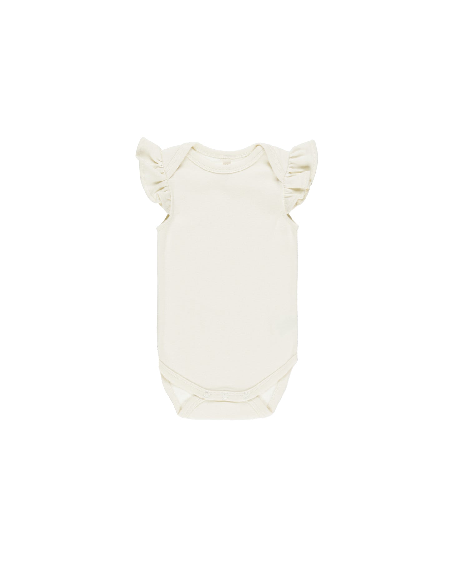 Flutter Sleeve Bodysuit || Ivory