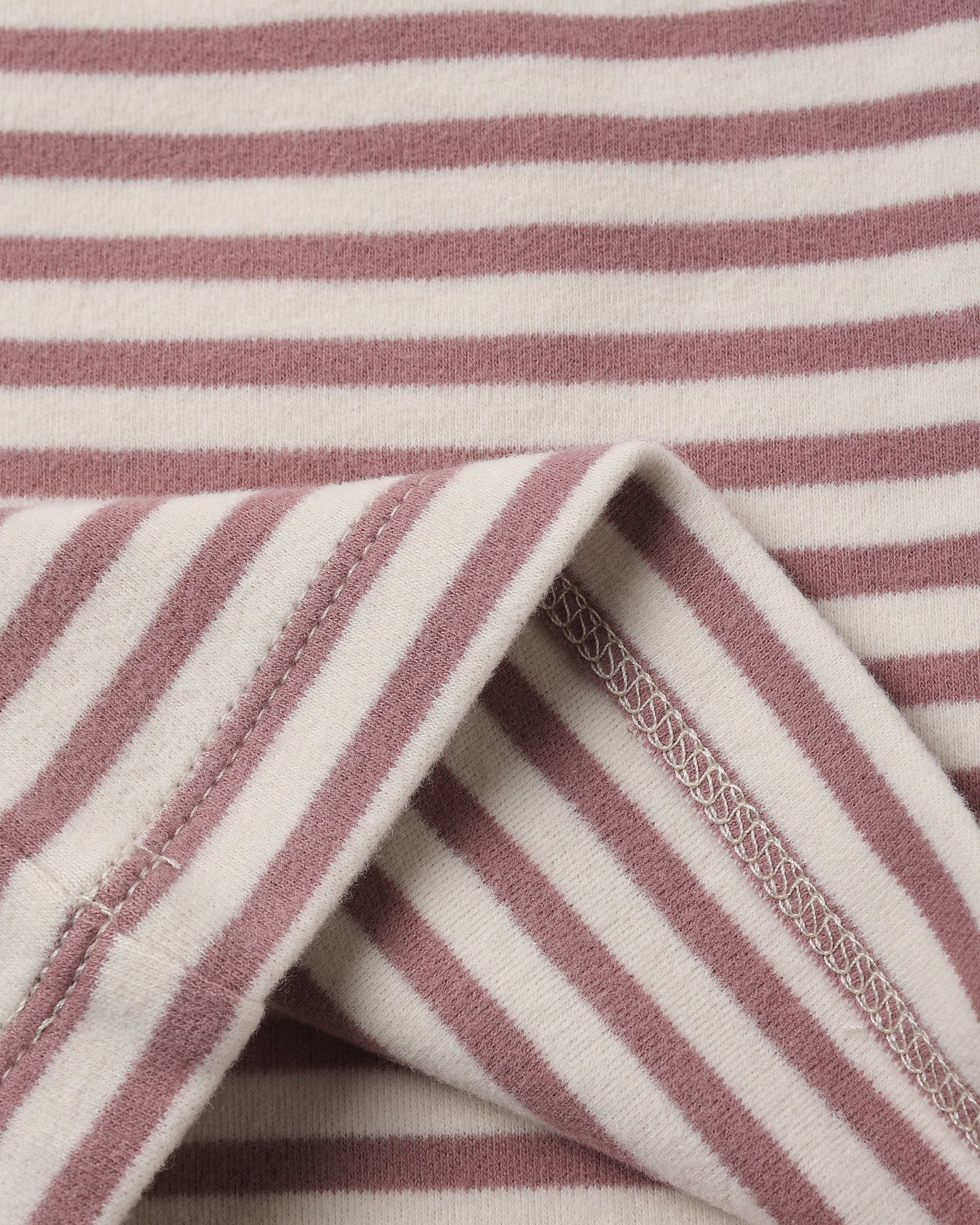 Ruffle Cozy Set || Mulberry Stripe