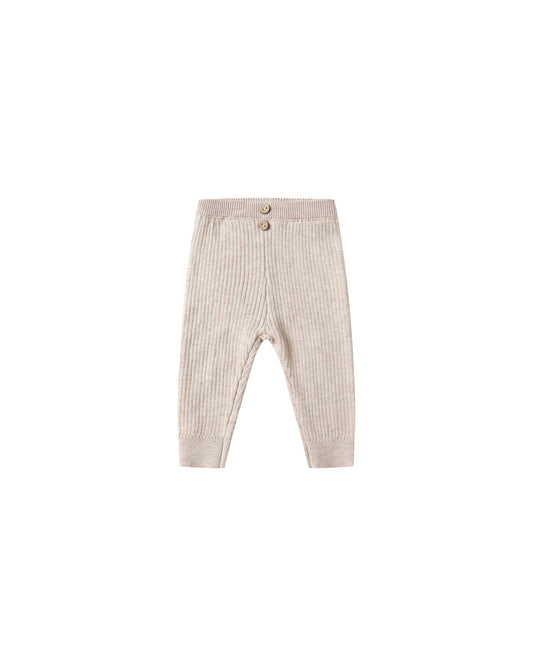 Rib Knit Legging || Heathered Oatmeal